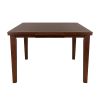 Contemporary Dining 5pc Set Counter Height Table w Self-Storing Extension Leaf and 4x Counter Height Chairs Dark Oak Finish Dining Room Furniture