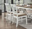 Modern Style White and Oak Finish 7pc Dining Set Table w Extension Leaf 6x Side Chairs Upholstered Seat Charming Traditional Dining Room Furniture