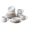 Artisanal Clay Stoneware 16-Piece Dining Set